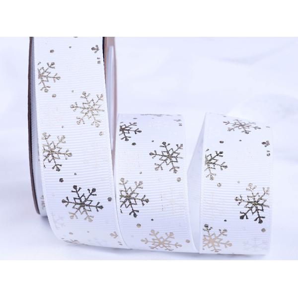 Лента рождества сатинировки оформления 25mm дома отдыха ODM для пакета подарочной коробки