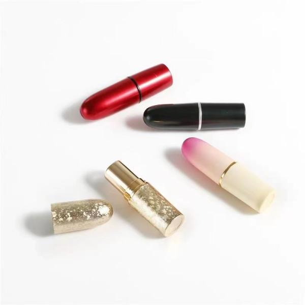 Bullet Shape 5g Aluminum Electroplating Lipstick Tube For Cosmetic