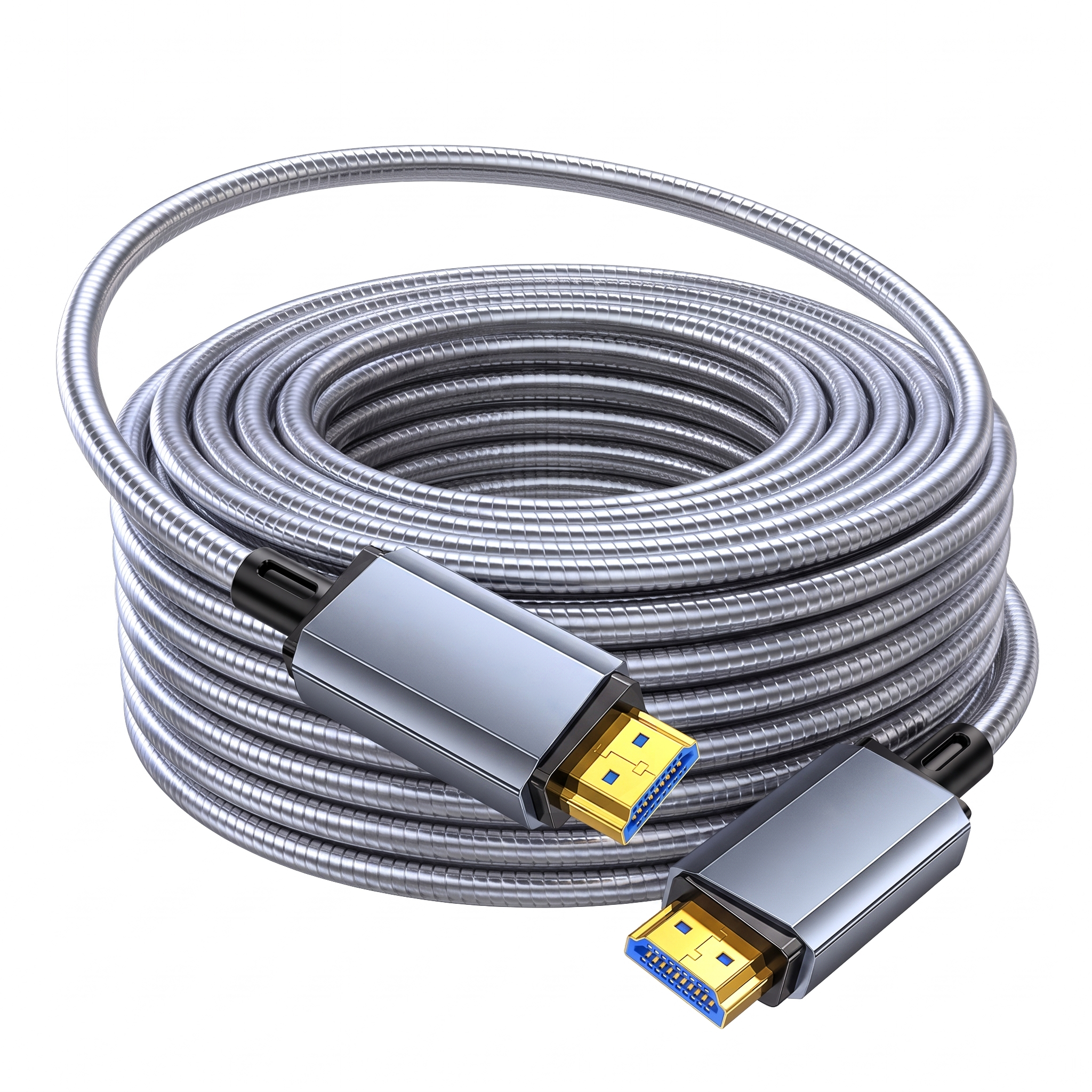 Armored 4K 8K Video Adapter Cable Metal Jacket Fiber Optic HDMI Cable 200M