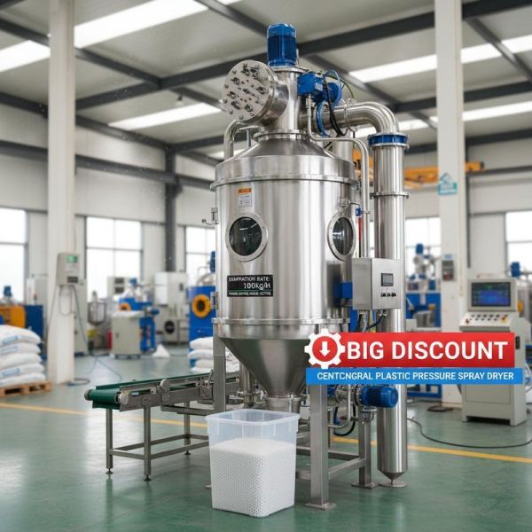 Energy Saving and In Big Discount100kg/H Evaporation Centrifugal Plastic Pressure Spray Dryer