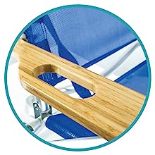 Folding Outdoor Chaise Lounge Chair, 5-Position Adjustable Beach, Sunbathing, Patio, Pool, Lawn, Lay Flat Portable