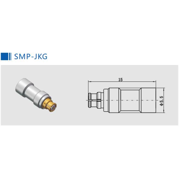 Мужчина SMP к импедансу переходника 50Ohm соединителя коаксиала SMP женскому прямо