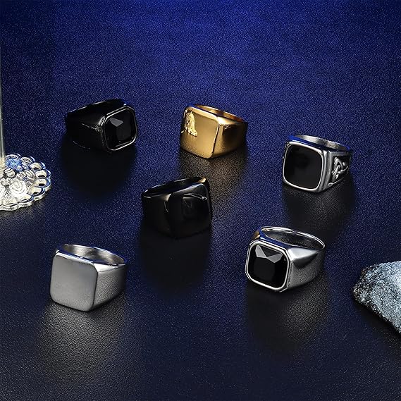 Мужские брачные кольца из нержавеющей стали размер 5 - 10