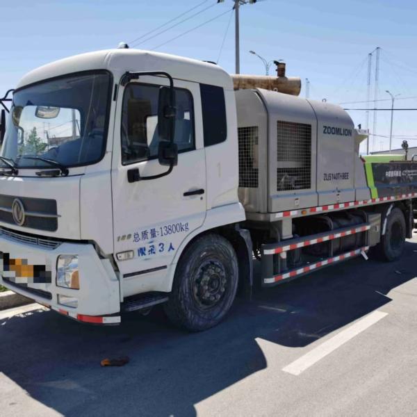 2020 Zoomlion 10022 bomba de línea de hormigón usada, diesel camión viejo bomba de línea montada