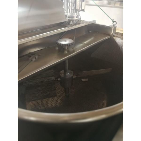 automatic electric heating stainless steel nuts fryer machine