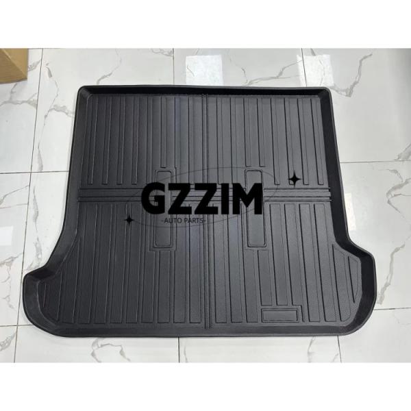 Toyota Prado FJ120 2003-2009 LHD Car Matas de piso negras TPE Almohadillas de piso almohadilla de pie Accesorios interiores de automóviles Almohadilla de piso