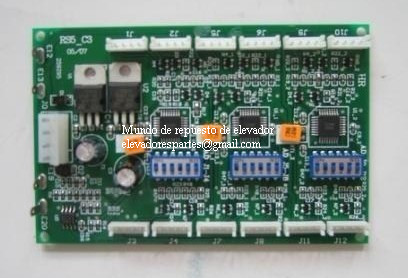 La placa de  comunicacion de cabina para OTIS elevador RS5C3 DAA25005A2