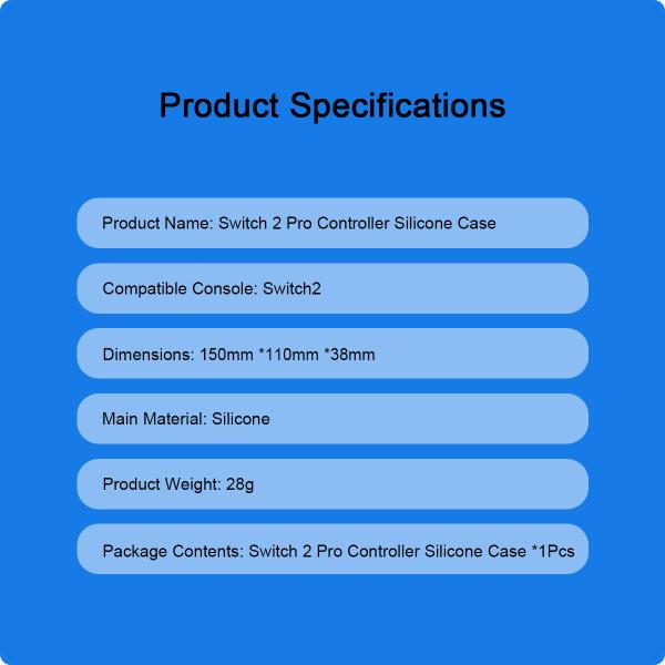 Premium Silicone Case for Nintendo Switch 2 Pro – Anti-Slip, Shockproof & Full-Body Protection Cover Soft Grip, Scratch Resistant