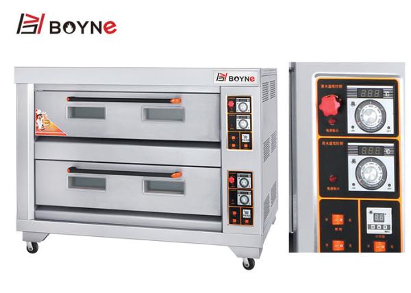 Forno comercial de aço inoxidável da bandeja da plataforma seis da padaria dois do gás da cozinha