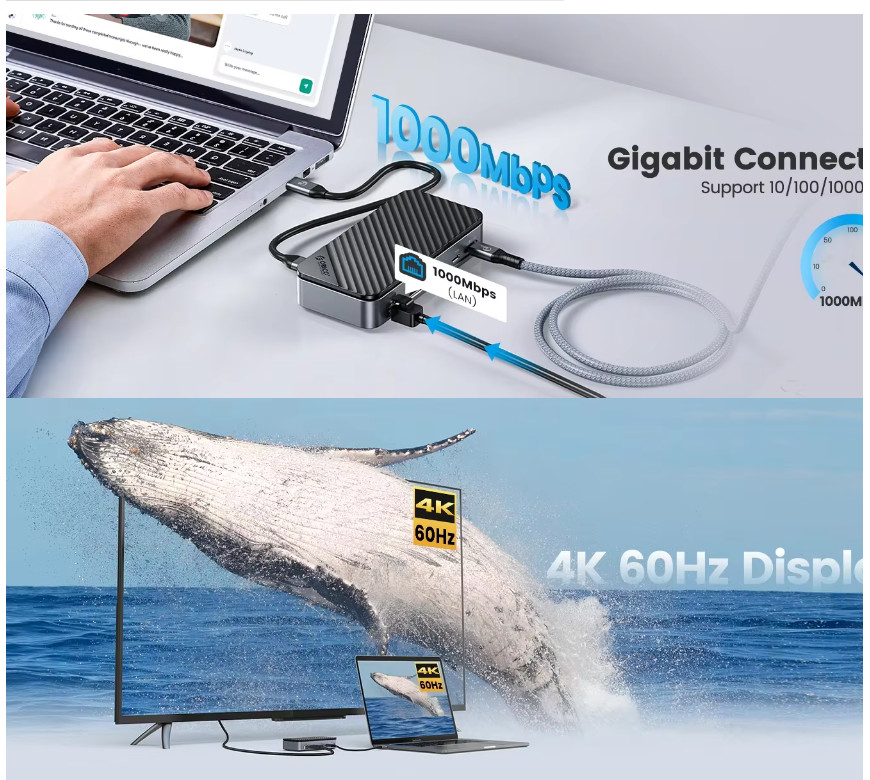 Displaylink Usb 3.0 Docking Station Enclosure Of NVMe NGFF SSDs Windows Mac Chrome OS Устройство для отображения USB 3.0 Сцепление с док-станцией NVMe NGFF SSD Windows Mac Chrome OS