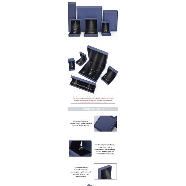 High End Brushed Grain LED Jewelry Box , PU Leather Ring Box With Light Inside