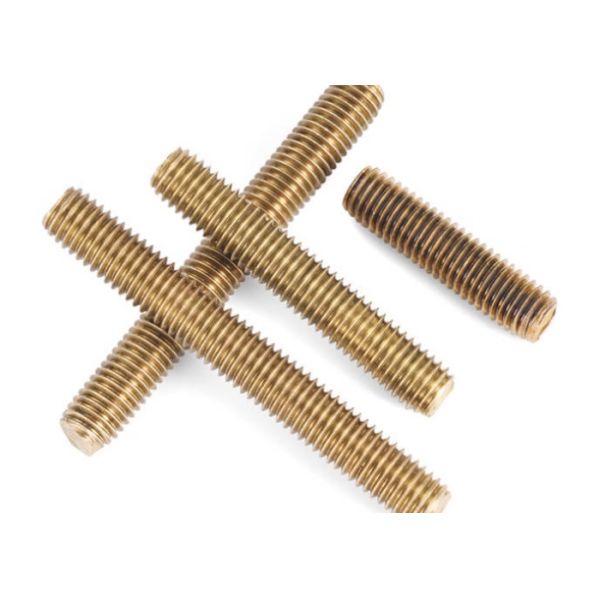 M6 M10 Brass H59 H62 Metal Bolt DIN976 Standard High Strength Stud Bolt for Construction and Machinery
