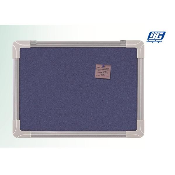 Tips and Poster Displaying Bule Felt Board with Round Corner Aluminum Profile