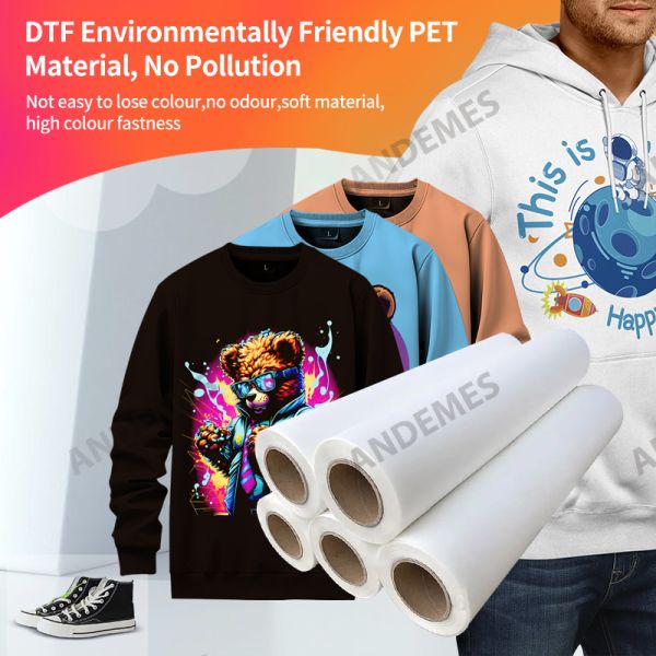 A2 PET Film For Clothing Transfer Temperature 140-155 Degree DTF Printing Heat Transfer Film