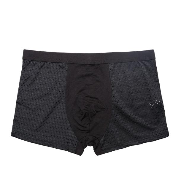 Crotch Mens Boxer Briefs Bamboo Fiber U Shape Breathable Quick Dry Underwear