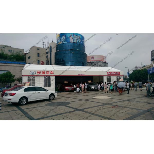 Movable PVC Fabric Outdoor Exhibition Tents Aluminum Frame Waterproof Temporary