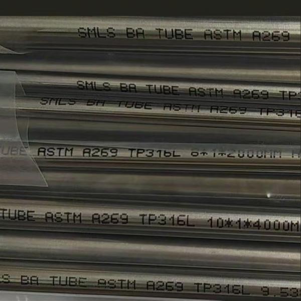 Bright Annealed Seamless BA Stainless Steel Pipe TP316L Small Diameter BA Pipe