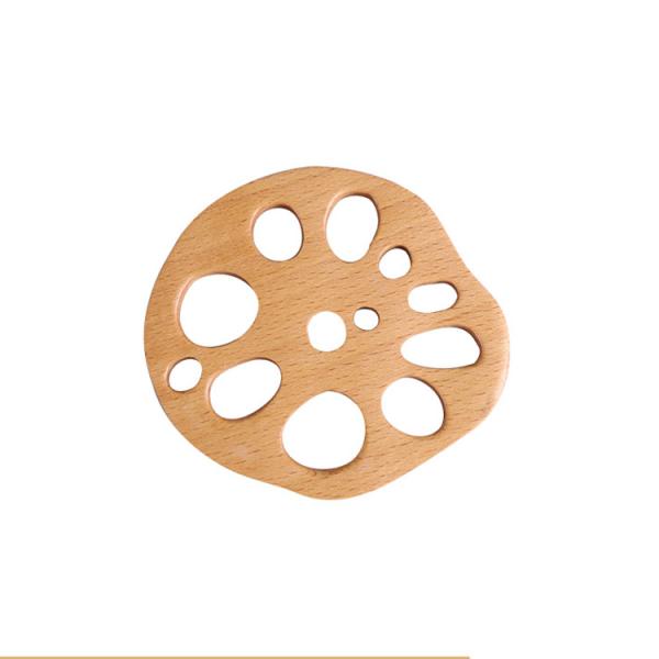 Fashion Cat Claw Shape Walnut Cup Mat Coasters 11.5x12.5x1.2cm for Customized Logo