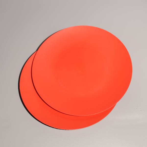 ISO9001 Certified Plastic Food Plate Round PS Stackable Plastic Cake Plates OEM Size
