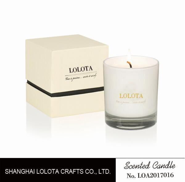 Decorative Home Scented Candles , Natural Soy Candle Wax With Unique Fragrance