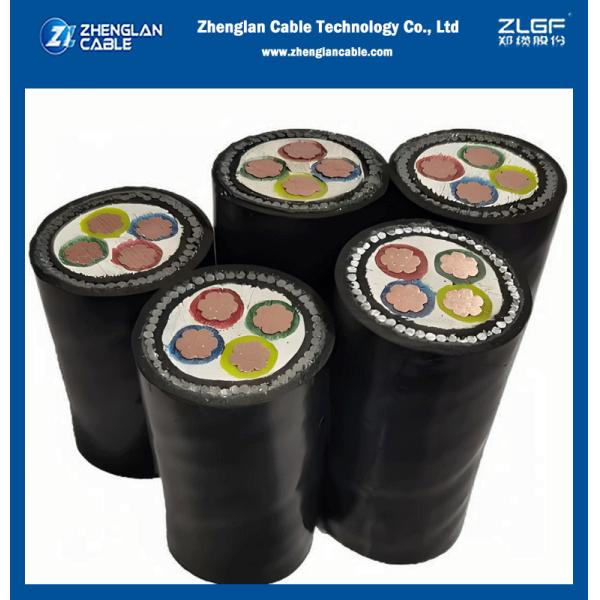 4 Cores Power Cable 95mm2 CU/AL Conductor Insulation PVC/XLPE Voltage Rating 0.6/1kV And 1.9/3.3kV With PVC Insulation