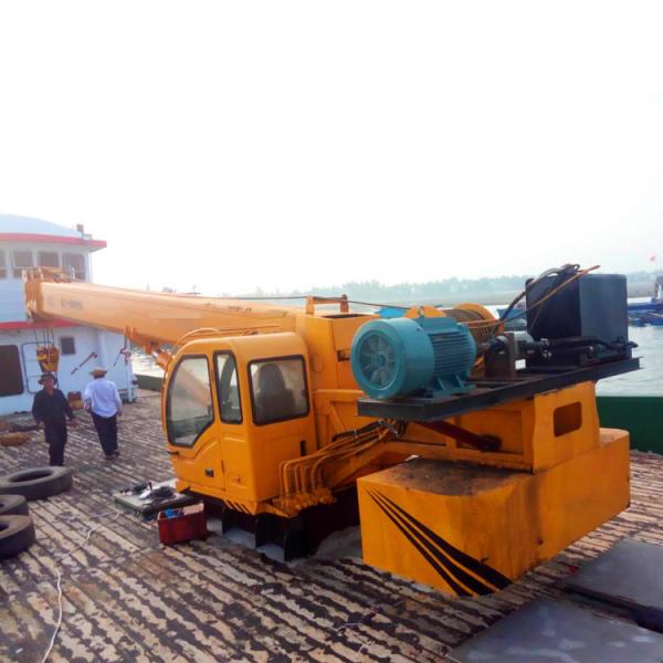 Hydraulic Boom Marine Crane 360 Degree Slewing For Heavy Duty Operations