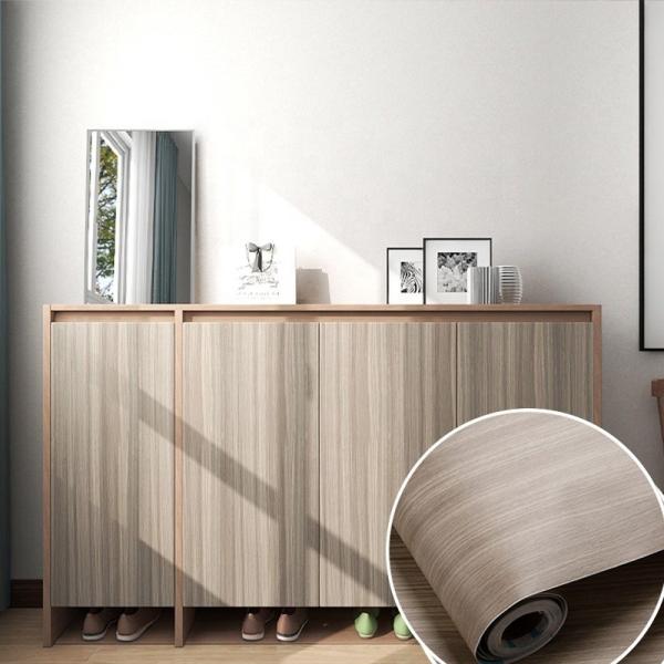 Removable Dark Wood Grain Wallpaper Peel And Stick Self Adhesive wallpaper Wooden Wallpaper Sticker