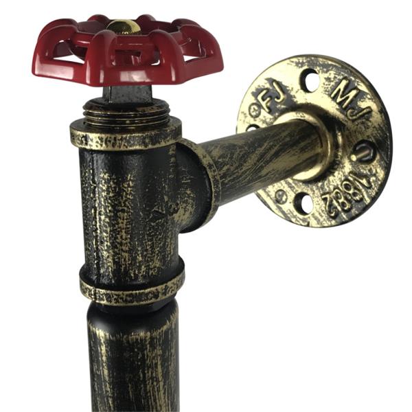 Retro Industrial Wind  Rope Wall Lamp Personality Iron Rust water pipe wall lamp (WH-VR-01）