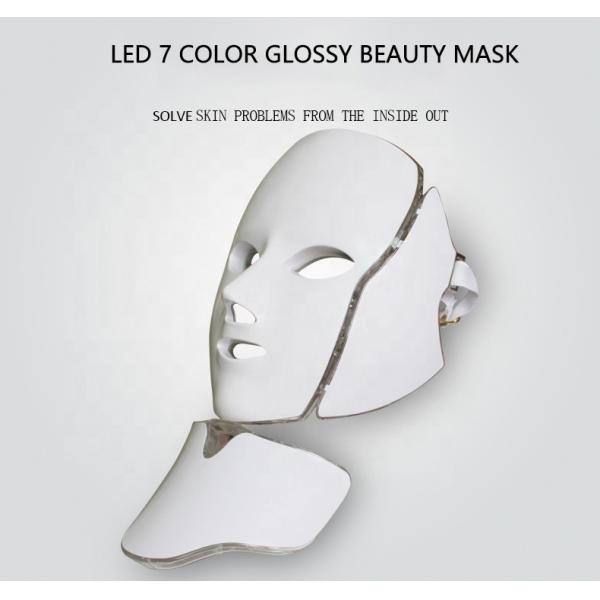 NO Waterproof 7 Color LED Face Mask for Whitening and Acne Treatment Anti-Puffiness