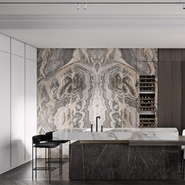 L Shape Solid Wood PVC Kitchen Cabinets Modular Kitchen PVC Cabinets