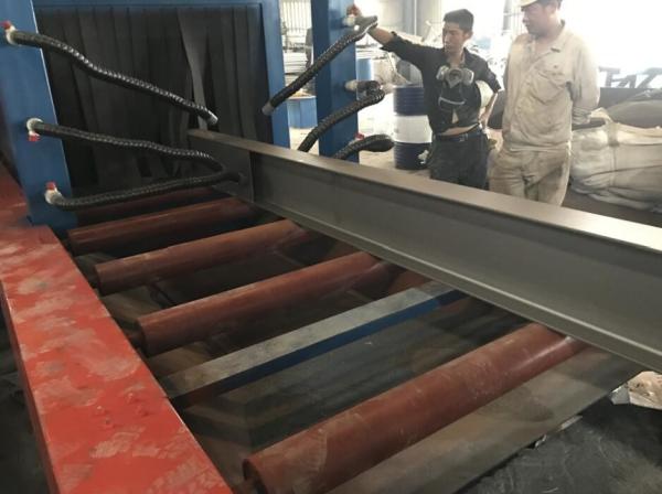 Foundry Industry Blast Cleaning Equipment , Roller Conveyor Auto Shot Blasting Machine