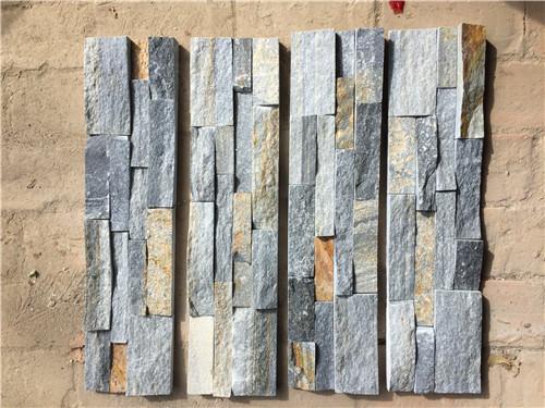 Slate Culture Stone Rust Slate Ledgestone Veneer Panels With Rock Facing