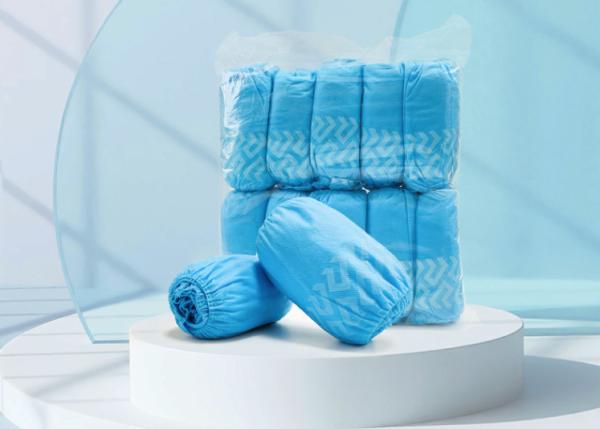 MOQ 1pcs Competitive price pp+cpe shoe cover with best quality Coated shoe cover