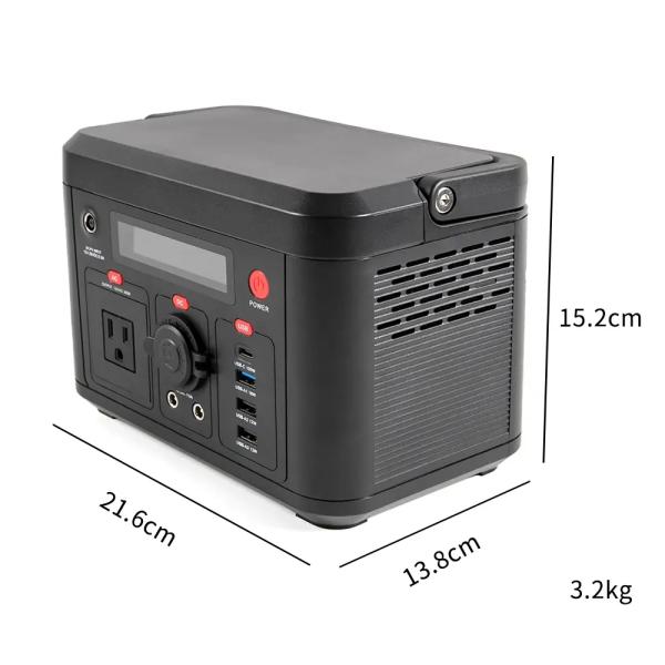 300W 230.4Wh Portable Outdoor Power Station Lifepo4