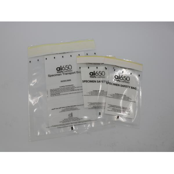 Изготовленный на заказ LDPE 95kPa кладет сумку в мешки образца молнии 3 стен