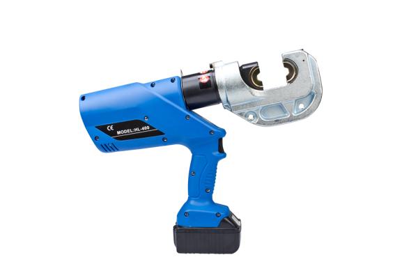 Battery Hydraulic Cable Crimper with 16-400mm² Crimping Range 120KN Force and 42mm Stroke Portable Electric Pressing Tool