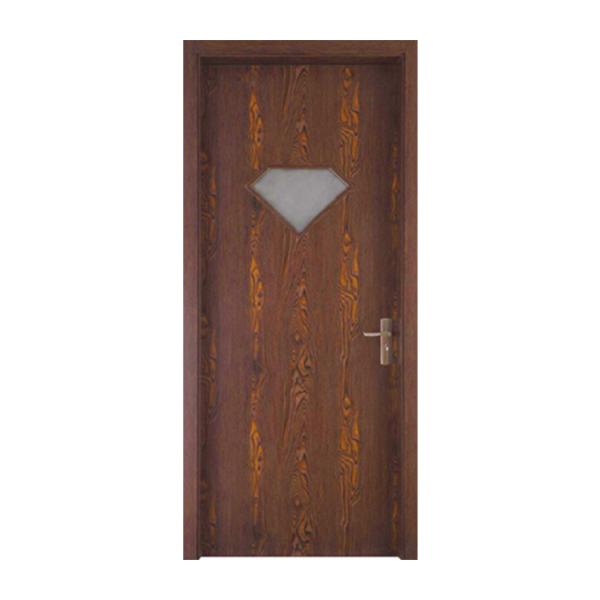 High Durability WPC Glass Hollow Door with Excellent Heat Insulation and Soundproof Benefits