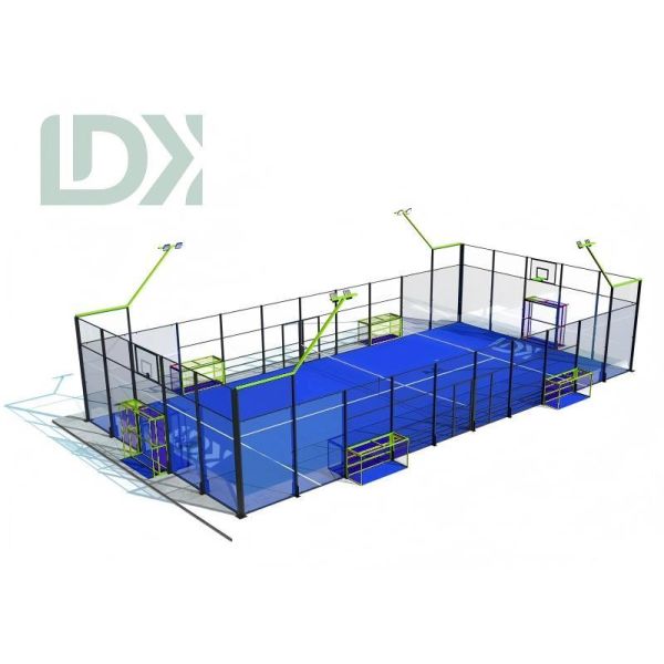 All In One Multifunction Padel Court Soccer Basketball Field For Sport Facilities