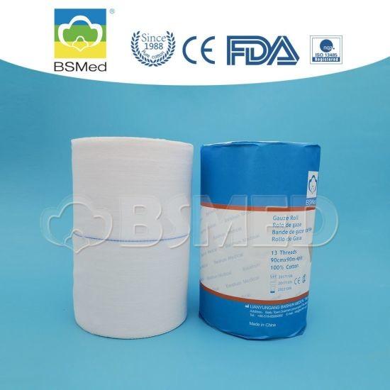 O material 100% médico do algodão de Gauze Rolls Soft Touch do hospital projeta