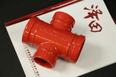ANSI Standard Pipe Groove Four Way Cross With High Pressure Resistance