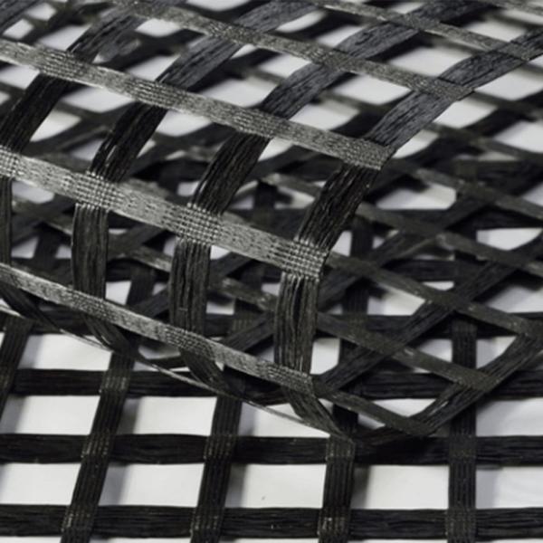 Biaxial Geogrid Woven Coated Polyester Geogrid Highway construction  basal reinforcement