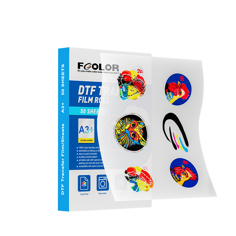 Double Sided Matte DTF Film A3 A4 Sheets Heat Transfer PET Film for DTF Printing No Oil Leakage