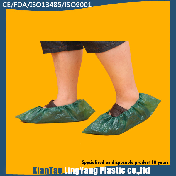 Customized Medical Booties Shoe Covers , Hospital CPE Shoe Cover Anti Static