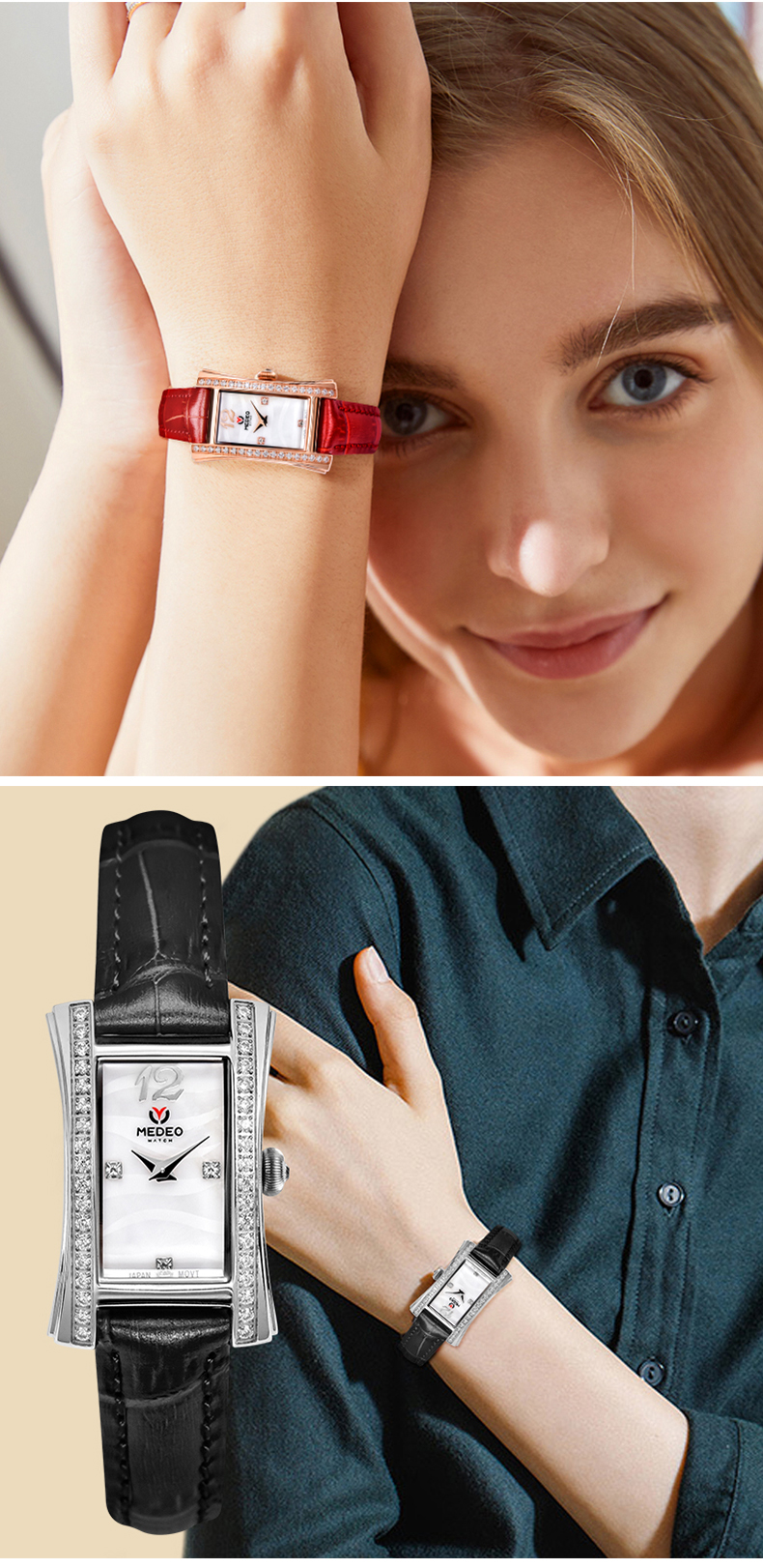 Luxury Square Quartz Watch For Women · CE/ROHS Certified
