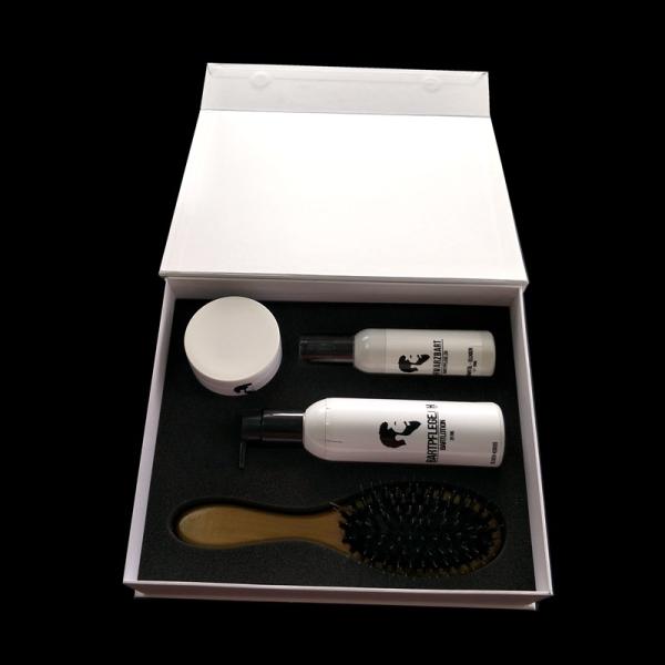 Lined Sponge White Pretty Printed Packaging Boxes For Men'S Gel Water Comb