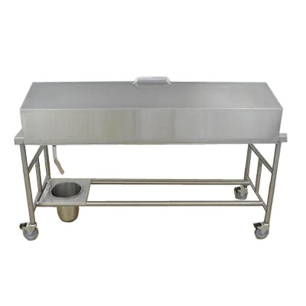 High Quality Stainless Steel Material Mortuary Trolley With Cover For Funeral Service Equipment