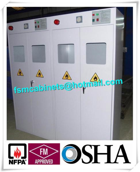 Co2 Gas Cylinder Industry Safety Cabinets , Oil drum Storage Sabinets For Gas Cylinder