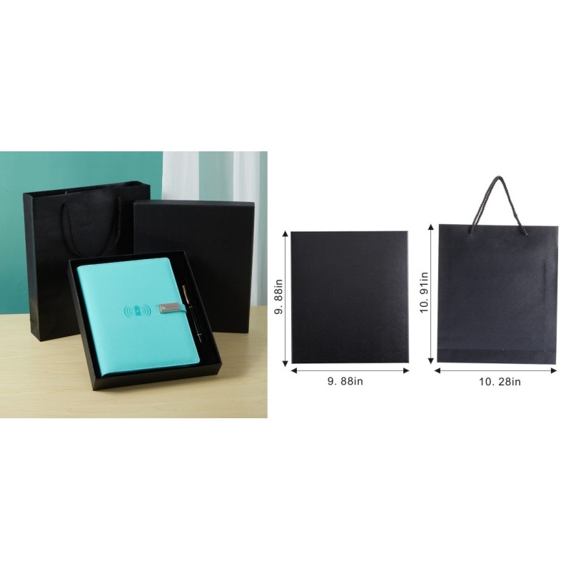 Bulk A5 Looseleaf Leather Power Bank Charge Notebook Multifunctional