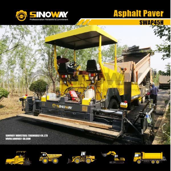 Road Paving Equipment 4.5 m Width Mobile Road Asphalt Paver Compact Road Finisher