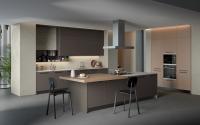 Armoires de cuisine de style italien sur mesure avec armoire de rangement